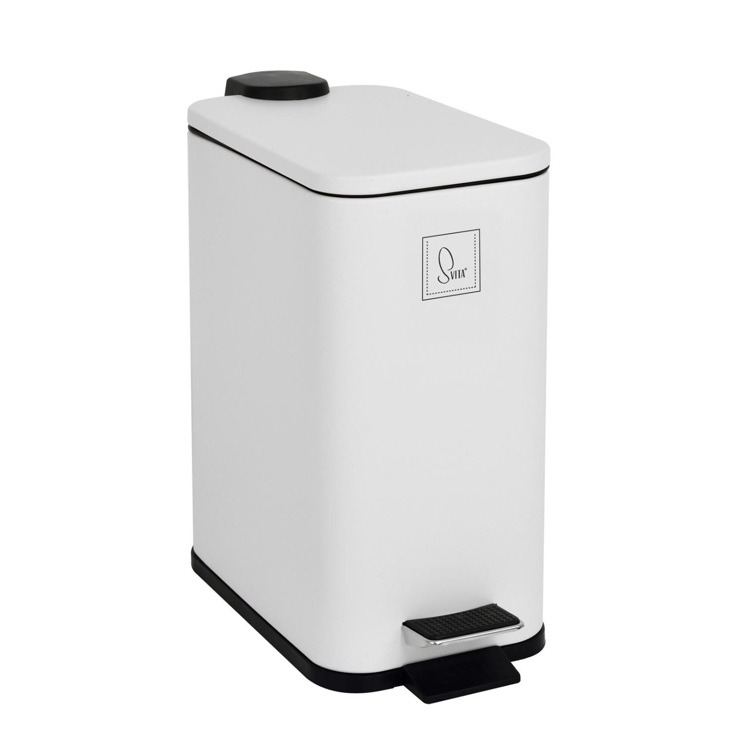 Svita ST5 Mülleimer Treteimer 5l Mit Inneneimer Softclose Rechteckig Weiß Svita ST5 Mülleimer Treteimer 5l Mit Inneneimer Softclose Rechteckig Weiß von SVITA