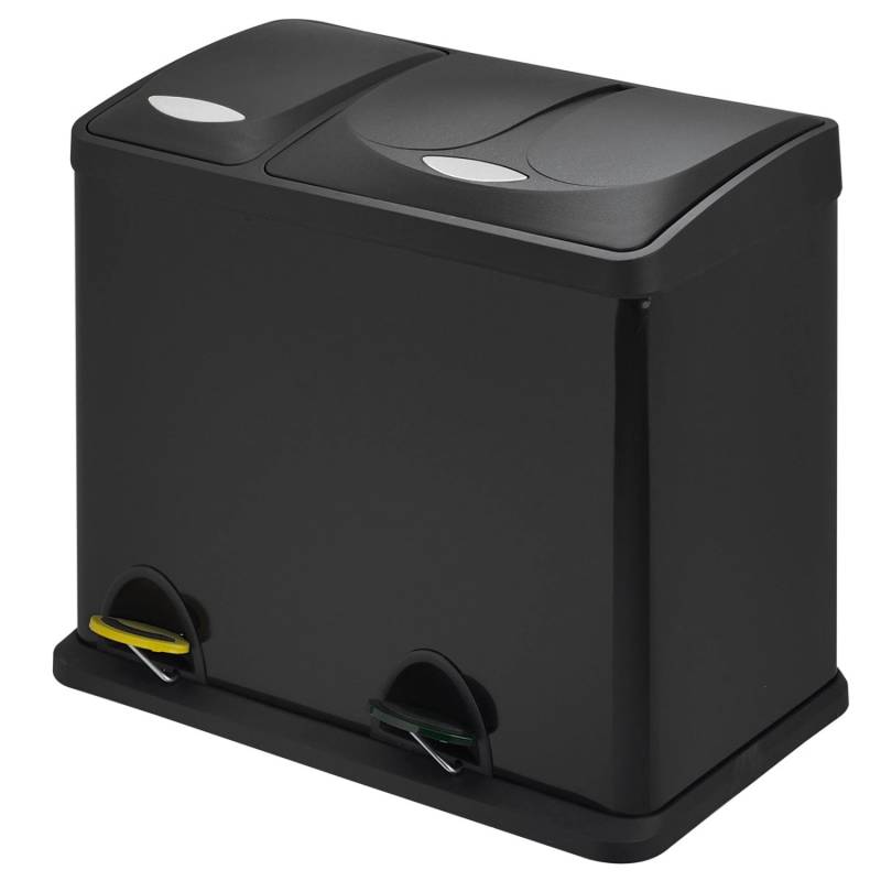 Svita TC2Combo26 Papierkorb Mülleimer Mülltrennung Stahl 8L+18L Schwarz Svita TC2Combo26 Papierkorb Mülleimer Mülltrennung Stahl 8L+18L Schwarz von SVITA
