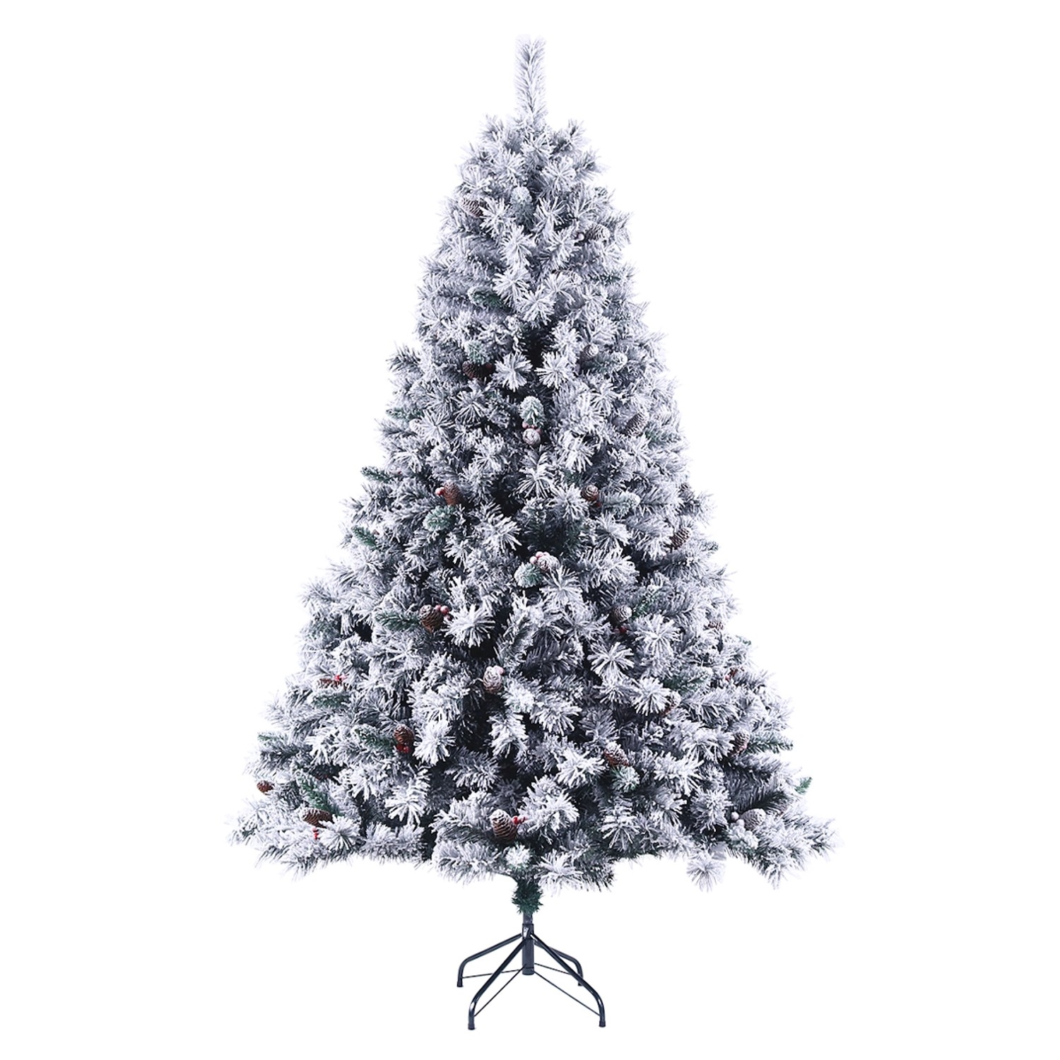 Svita Weihnachtsbaum Künstlich Schnee Mit Tannenzapfen Und Beeren 1017 Zweig-Spitzen Inkl. Ständer Luvi-Nadeln 210cm Svita Weihnachtsbaum Künstlich Schnee Mit Tannenzapfen Und Beeren 1017 Zweig-Spitzen Inkl. Ständer Luvi-Nadeln 210cm von SVITA