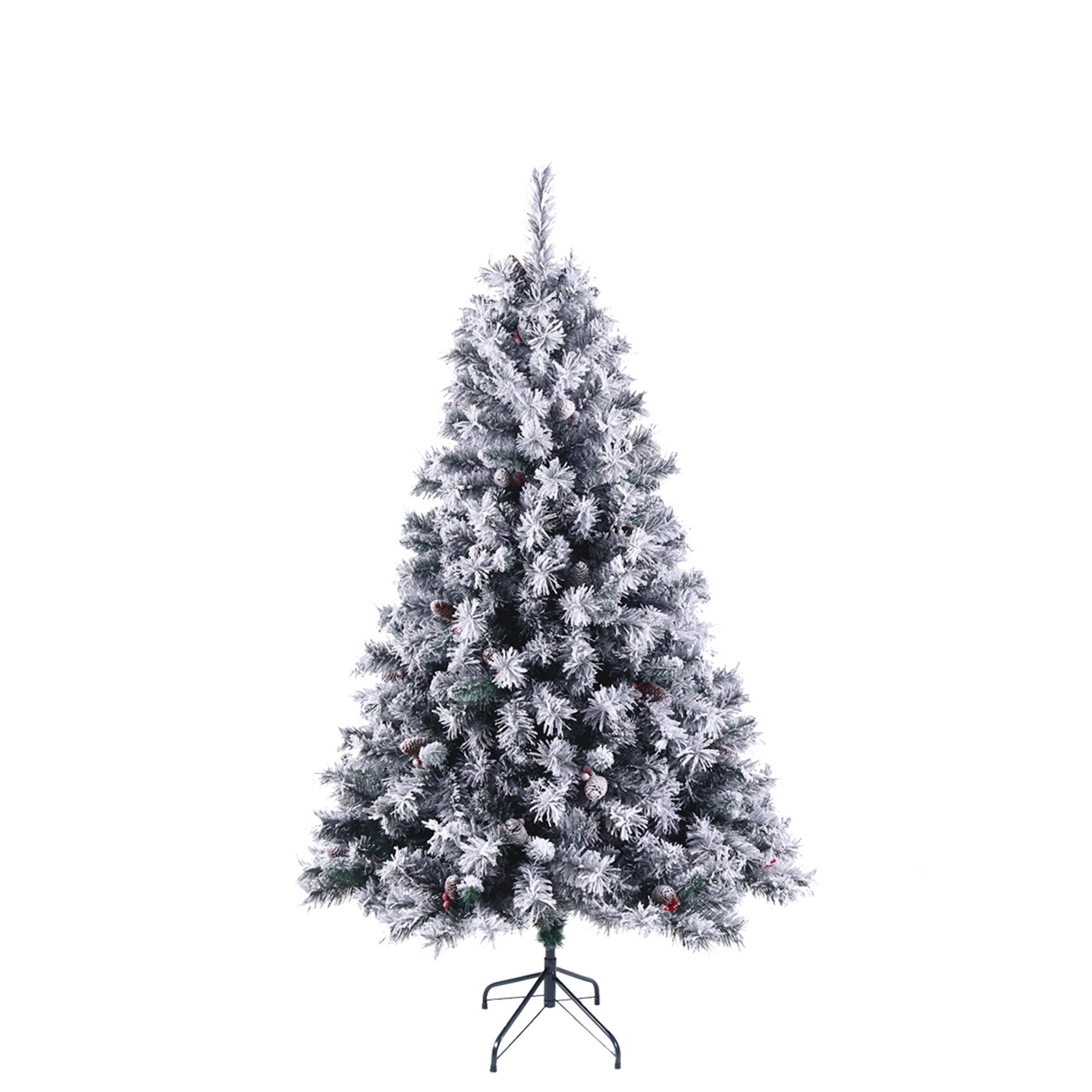 Svita Weihnachtsbaum Künstlich Schnee Mit Tannenzapfen Und Beeren 661 Zweig-Spitzen Inkl. Ständer Luvi-Nadeln 180cm Svita Weihnachtsbaum Künstlich Schnee Mit Tannenzapfen Und Beeren 661 Zweig-Spitzen Inkl. Ständer Luvi-Nadeln 180cm von SVITA