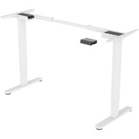 Dobon Schreibtisch-Gestell elektrisch für Tischplatte höhenverstellbare Tischbeine Memory-Funktion Doppel-Motor Metall Weiß - Svita von SVITA