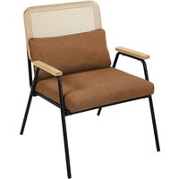 Svita - thea Loungesessel Rattansessel Retrosessel Rattan Braun von SVITA