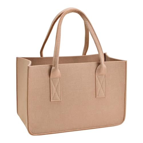 SVJ Korb Brandhoutzak - 19x38x25 cm - Feutre - Beige SVJ Korb Brandhoutzak - 19x38x25 cm - Feutre - Beige von SVJ