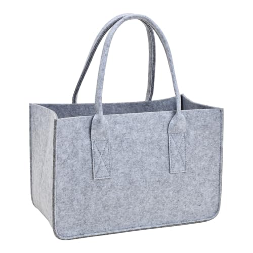 SVJ Korb Brandhoutzak - 19x38x25 cm - Feutre - Grau SVJ Korb Brandhoutzak - 19x38x25 cm - Feutre - Grau von SVJ