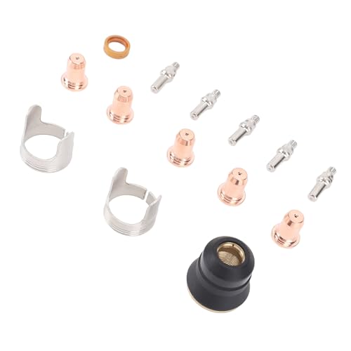 14Pcs Plasma Torch Consumables Set, Electrode Nozzle Protective Cover Bracket Set for CUT 55DS Pro CUT 65DS von SVKMuuiYG