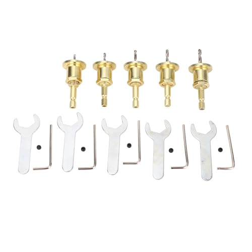 Countersink -Bohrbit Set, 5pcs 2,8 bis 4 mm Hochgeschwindigkeitsstahlverstellbares Lochdurchmesser 8mm von SVKMuuiYG