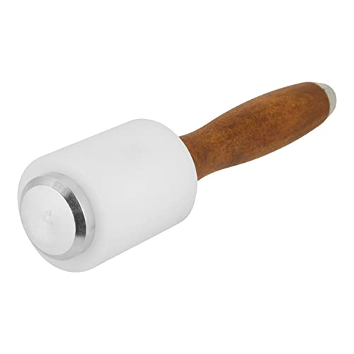 Leather Carving Hammer Mallet, Nylon T Head Wood Handle DIY Leathercraft Tool for Leather Cowhide Crafting Sewing Carving Printing Leather Carving Hammer Mallet, Nylon T Head Wood Handle DIY Leathercraft Tool for Leather Cowhide Crafting Sewing Carving Printing von SVKMuuiYG
