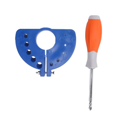 Multi -Size -Bohrerbitscharfschärfer, Abs Tragbarer Durchmesser 3 4 5 6 7 8 9 10 11 12 Bohrbitbefestigung mit Schraubenfahrer für Winkel (Blau) von SVKMuuiYG