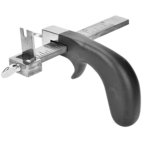 SVKMuuiYG Leather Strap Cutter, Professional Leather Craft Tool Stainless Steel Belt Cutter with Aluminum Handle von SVKMuuiYG