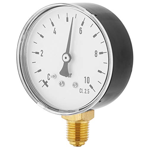 Svkmuuiyg Luftöl-Wasserdruckmessgeräte, 1/4-Zoll-Npt 0-10 bar Seitenhalterung Manometer Svkmuuiyg Luftöl-Wasserdruckmessgeräte, 1/4-Zoll-Npt 0-10 bar Seitenhalterung Manometer von SVKMuuiYG