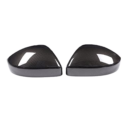 SVKVBNLNGK 1 Paar Rückansicht Spiegelabdeckungen Caps Fit for Land Fit for Rover Fit for Discovery Fit for Sport Fit for Jaguar Fit for F-Pace Beheiztes Außenspiegelglas(Carbon Fiber Texture) von SVKVBNLNGK