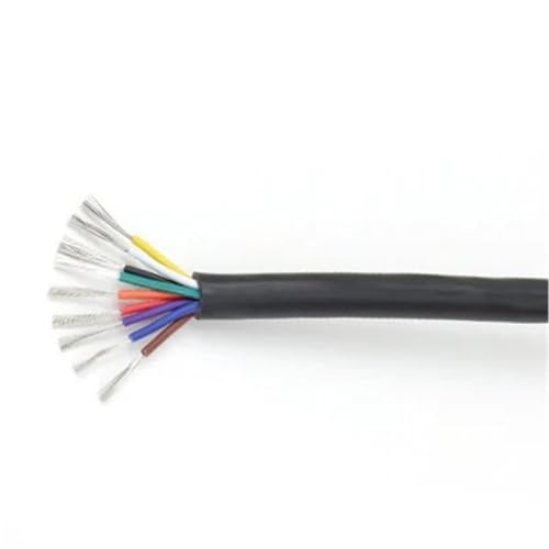 SVKVBNLNGK 10 m UL2464 Mehradriges Kabel 30 28 26 24 22 20 18 16 AWG/2 3 4 5 6 7 8 9 Kerne Kanal-Audio-Stromkabel Ummantelte Drähte Draht(9 Cores,10 METERS_22AWG) von SVKVBNLNGK