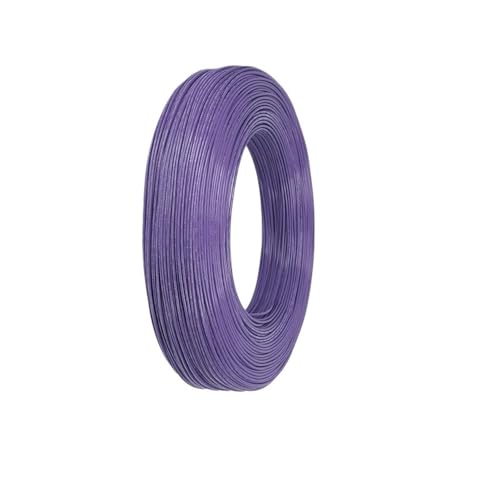 SVKVBNLNGK 10M UL1332 PTFE-Draht 300V FEP-isoliertes 30 28 26 24 22 20 18 16 AWG verzinntes Kupferkabel for 3D-Drucker Draht(Purple,10 METERS_18AWG) von SVKVBNLNGK