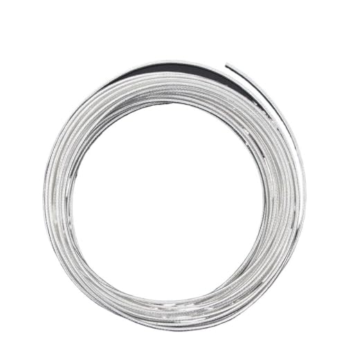SVKVBNLNGK 10M versilberter PTFE-Draht FEP-isoliert, mehrere Farben, 30 AWG – 20, DIY-OFC-Kupferkabel for 3D-Drucker Draht(1,10 METERS_28AWG 0.8MM SQ0.08) von SVKVBNLNGK