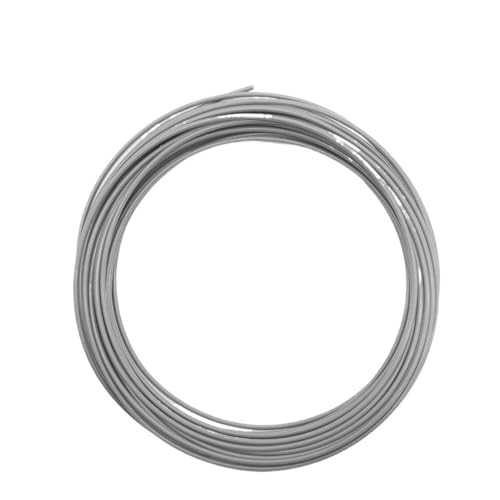 SVKVBNLNGK 10M versilberter PTFE-Draht FEP-isoliert, mehrere Farben, 30 AWG – 20, DIY-OFC-Kupferkabel for 3D-Drucker Draht(Grey,10 METERS_30AWG 0.68MM SQ0.06) von SVKVBNLNGK
