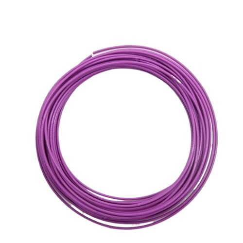 SVKVBNLNGK 10M versilberter PTFE-Draht FEP-isoliert, mehrere Farben, 30 AWG – 20, DIY-OFC-Kupferkabel for 3D-Drucker Draht(Purple,10 METERS_22AWG 1.2MM SQ0.35) von SVKVBNLNGK