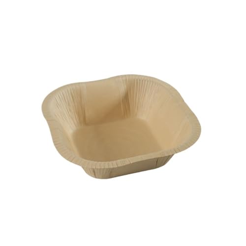 SVKVBNLNGK 20/40 Stück Einweg-Papierschalen aus natürlichem Zuckerrohrpapier, Suppenschalen, Desserts, Obstsalate, Lebensmittelbehälter, Party-Teller-Set Lunch-Box(Bamboo pulp bowl,40pcs) von SVKVBNLNGK