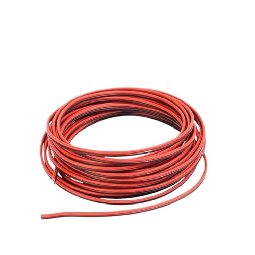 SVKVBNLNGK 22AWG Elektrokabel, 2-poliges Verlängerungskabel, verzinntes Kupferkabel, 300 V, for Auto, LKW, Motorrad, LED-Lichtleiste, Stromversorgung, 5 m/20 m Draht(5m) von SVKVBNLNGK