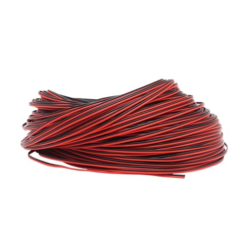 SVKVBNLNGK 2PIN 22AWG 5M 10M 20M Elektrisches Kabel Rot Schwarz Verlängerungskabel for 12V 24V 2835 5050 Einfarbiges COB-Streifenlicht Draht(5M) von SVKVBNLNGK