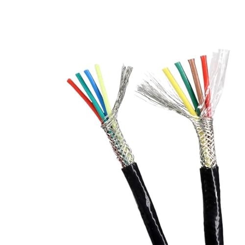 SVKVBNLNGK 5/10 m PTFE-geschirmtes Kabel 22/20/18/17/15 AWG 2 3 4 5 6 Adern OFC verzinntes Kupfer FEP-Isolierung Hitzebeständiges Draht(1 Core,5 ME_18AWG 0.75MM) von SVKVBNLNGK