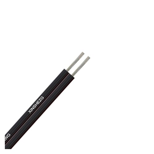 SVKVBNLNGK 5 m/10 m/20 m 2-poliges 12-V-Elektrokabel, verzinntes Kupferkabel, 2 Adern, isoliertes PVC-Verlängerungskabel for LED-Streifen, 20 22 18 AWG-Draht Draht(2 Pin Black Black,20M_22 AWG) von SVKVBNLNGK