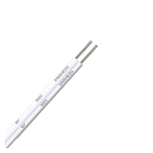 SVKVBNLNGK 5 m/10 m/20 m 2-poliges 12-V-Elektrokabel, verzinntes Kupferkabel, 2 Adern, isoliertes PVC-Verlängerungskabel for LED-Streifen, 20 22 18 AWG-Draht Draht(2 Pin White Gray,10M_22 AWG) von SVKVBNLNGK