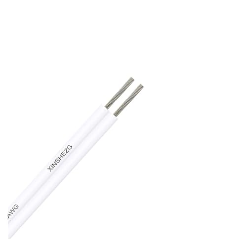 SVKVBNLNGK 5 m/10 m/20 m 2-poliges 12-V-Elektrokabel, verzinntes Kupferkabel, 2 Adern, isoliertes PVC-Verlängerungskabel for LED-Streifen, 20 22 18 AWG-Draht Draht(2 Pin White White,5M_22 AWG) von SVKVBNLNGK