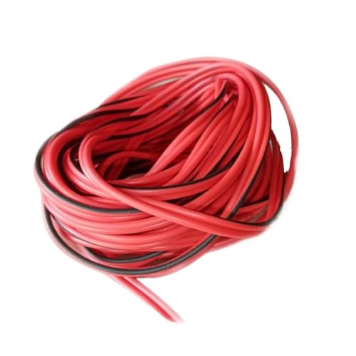 SVKVBNLNGK AWG22 0,3 mm2 2-poliges elektrisches Verlängerungskabel, Kabel, rot, schwarz, Kupferverdrahtung, LED-Verlängerungskabel, 5 m, 10, 50 Draht(10m) von SVKVBNLNGK
