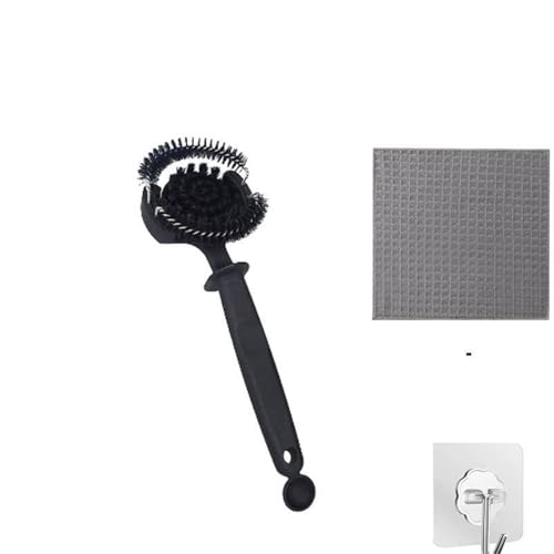 SVKVBNLNGK Tragbare Arc-Reinigungsbürste for Kaffeemaschinen for langem Griff, langlebigen Kunststoffborsten und ergonomischem Griff for Küchenreinigungswerkzeug Reinigungsbürste für Kaffeemaschinen(C von SVKVBNLNGK