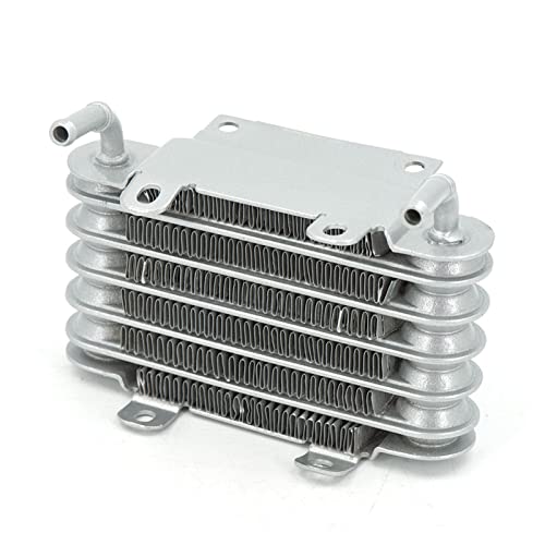 SVKVBNLNGK Universal Aluminium Racing Auto Motorrad Diesel-Benzin kleine Motoren Kraftstoffölkühler 8mm Silber SO-01 Ölkühler von SVKVBNLNGK
