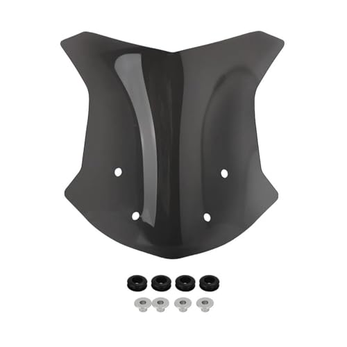 SVTSTRQE Für Benelli TRK702 TRK702X TRK 702 702X 43CM Windschutzscheibe Windschutz Windabweiser Frontglas Spoilerschutz Windabweiser für Motorräder(Rauch) von SVTSTRQE