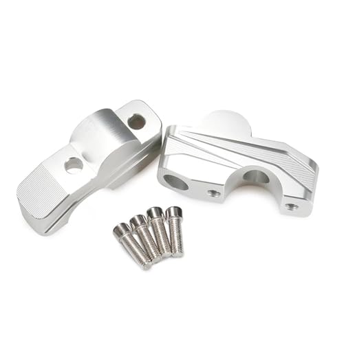 SVTSTRQE Für CRF1100L CRF1000L CB1000R CB650R CB 650 1000 R CRF 1000 1100 L Motorrad Lenker Riser Verlängern Adapter Halterung Motorrad-Lenker-Riser-Abstandshalter(Silber) von SVTSTRQE