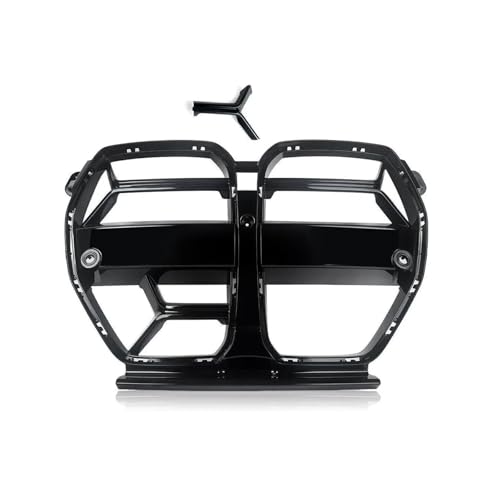 SVTSTRQE Kühlergrill vordere Stoßstange Frontgrill Stoßstange Kühlergrill Motorhaube Nierengrill Für B&MW G80 M3 G82 G83 M4 2021–2023 CSL-Stil Grill Kühlergrill(Glänzend schwarz) von SVTSTRQE
