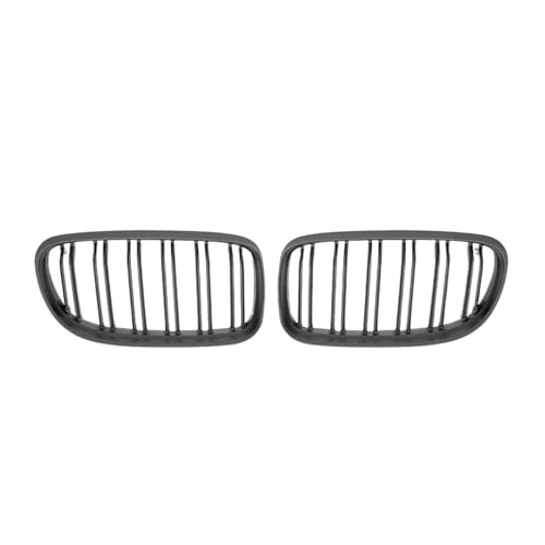 SVTSTRQE Kühlergrill vordere Stoßstange Frontgrills Im Single Line Stil Und Double Line Stil Für B&MW 3er E90 E91 2009–2012 Grill Kühlergrill(Doppelt Mattschwarz) von SVTSTRQE