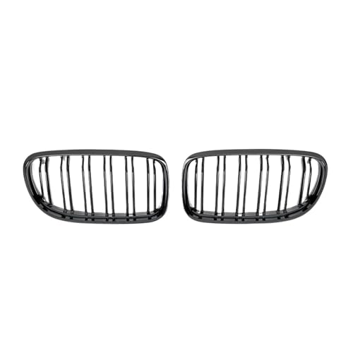 SVTSTRQE Kühlergrill vordere Stoßstange Frontgrills Im Single Line Stil Und Double Line Stil Für B&MW 3er E90 E91 2009–2012 Grill Kühlergrill(Doppelt glänzendes Schwarz) von SVTSTRQE
