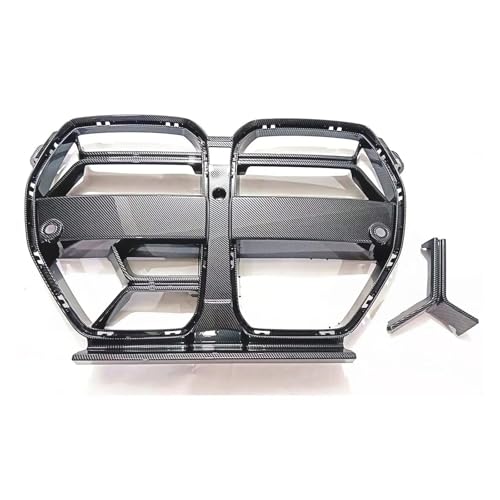 SVTSTRQE Kühlergrill vordere Stoßstange Für B&MW G80 M3 G82 G83 M4 2021 2022 2023 CSL Style Kühlergrill Motorhaube Stoßstange Grill Kühlergrill(Kohlefaser-Look) von SVTSTRQE