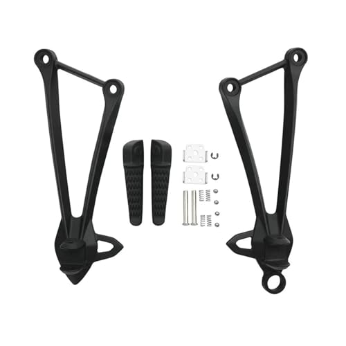 SVTSTRQE Motorrad Fußrasten Für K&awasaki Für Ninja ZX6R 2009-2024 ZX636 2013-2024 ZX10R 2008-2010 Motorrad Hinten Passagier Fußstütze Fuß Pegs Halterung(Sandschwarz) von SVTSTRQE