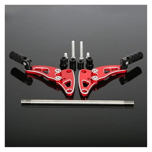 SVTSTRQE Motorrad Fußrasten Für Monkey 125 2018-2024 CNC Faltbare Hintere Passagierfußstütze Pedal Pegs Motorrad Breite Pedalhalterungen(Rot) von SVTSTRQE