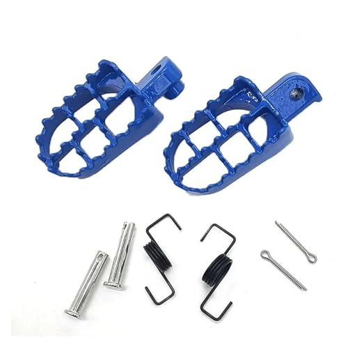 SVTSTRQE Motorrad Fußrasten Für XR50R CRF50 CRF70 CRF80 CRF100F Motorrad Fußrasten Stützen Pegs Motorrad Dirt Pit Bike(BLAU) von SVTSTRQE