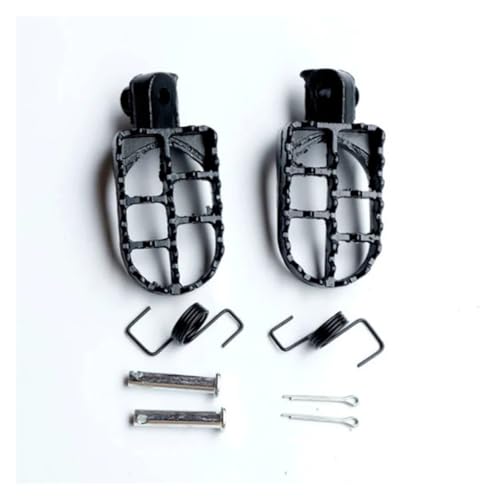 SVTSTRQE Motorrad Fußrasten Für XR50R CRF50 CRF70 CRF80 CRF100F Motorrad Fußrasten Stützen Pegs Motorrad Dirt Pit Bike(Schwarz) von SVTSTRQE