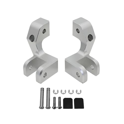 SVTSTRQE Motorrad Fußrasten Passenger Footrest Lowering Rider Foot Pegs Footpeg Lowering Kit for B&MW R1300GS R 1300 GS R 1300GS ADV 2023 2024(Silber) von SVTSTRQE