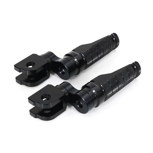 SVTSTRQE Motorrad Fußrasten Verstellbare Fußrasten Pedale Und Aluminium-Fußrasten Für K&awasaki Z800 Z750R Z1000 ZX-6R ZX6R 636 ZX-10R ZX10R(Typ 1 Schwarz) von SVTSTRQE