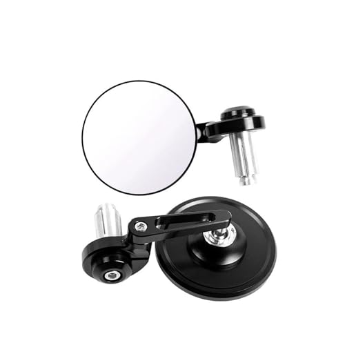 SVTSTRQE Motorrad Rückspiegel Für Cb300r Cbf190tr Motorrad Bar End Runde Seite Spiegel Motorrad Seitenspiegel(A Clear Glass) von SVTSTRQE