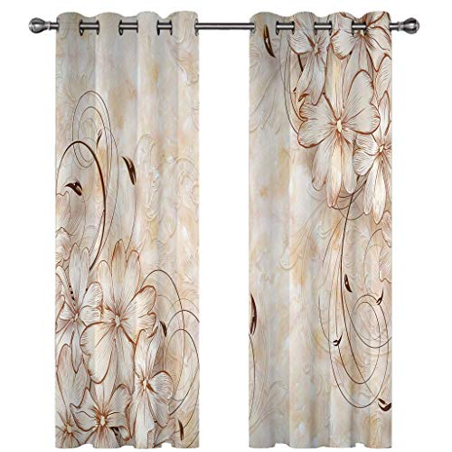 Gardinen Kinderzimmer Blickdichter Vorhang 264X214Cm 2 Stücke 3D Abstrakte Blumenkunst Muster Verdunklungsvorhänge Schlafzimmer Wohnzimmer Dekoration Ösenschal Kinder Thermovorhang Gardinen Kinderzimmer Blickdichter Vorhang 264X214Cm 2 Stücke 3D Abstrakte Blumenkunst Muster Verdunklungsvorhänge Schlafzimmer Wohnzimmer Dekoration Ösenschal Kinder Thermovorhang von SVTUSR