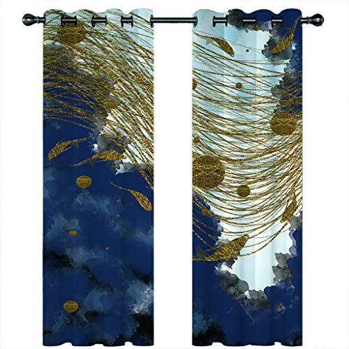 Gardinen Kinderzimmer Blickdichter Vorhang 264X214Cm 2 Stücke 3D Abstrakte Goldgraue Kunst Muster Verdunklungsvorhänge Schlafzimmer Wohnzimmer Dekoration Ösenschal Kinder Thermovorhang Gardinen Kinderzimmer Blickdichter Vorhang 264X214Cm 2 Stücke 3D Abstrakte Goldgraue Kunst Muster Verdunklungsvorhänge Schlafzimmer Wohnzimmer Dekoration Ösenschal Kinder Thermovorhang von SVTUSR