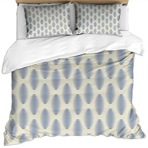SVTUSR Bettwäsche 155X220 3D Moderne Mode Stil Abstrakte Kunst Blau Druck Muster Microfaser Bettbezug Set Für Kinder, 3 Teilig Weiche Flauschige Bettbezüge Mit Reißverschluss Und 2 Kopfkissenbezug SVTUSR Bettwäsche 155X220 3D Moderne Mode Stil Abstrakte Kunst Blau Druck Muster Microfaser Bettbezug Set Für Kinder, 3 Teilig Weiche Flauschige Bettbezüge Mit Reißverschluss Und 2 Kopfkissenbezug von SVTUSR