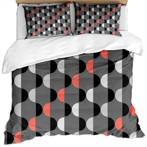 SVTUSR Bettwäsche 155X220 3D Moderne Mode Stil Abstrakte Kunst Grau Weiß Druck Muster Microfaser Bettbezug Set Für Kinder, 3 Teilig Weiche Flauschige Bettbezüge Mit Reißverschluss Und 2 Kopfkissenb SVTUSR Bettwäsche 155X220 3D Moderne Mode Stil Abstrakte Kunst Grau Weiß Druck Muster Microfaser Bettbezug Set Für Kinder, 3 Teilig Weiche Flauschige Bettbezüge Mit Reißverschluss Und 2 Kopfkissenb von SVTUSR
