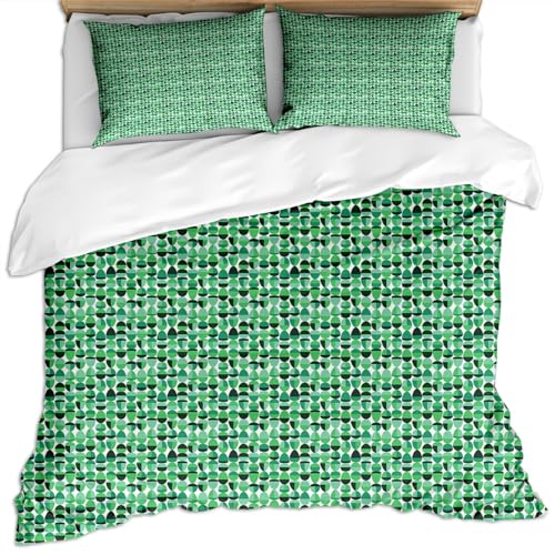 SVTUSR Bettwäsche 155X220 3D Moderne Mode Stil Abstrakte Kunst Grüne Wellen Druck Muster Microfaser Bettbezug Set Für Kinder, 3 Teilig Weiche Flauschige Bettbezüge Mit Reißverschluss Und 2 Kopfkiss SVTUSR Bettwäsche 155X220 3D Moderne Mode Stil Abstrakte Kunst Grüne Wellen Druck Muster Microfaser Bettbezug Set Für Kinder, 3 Teilig Weiche Flauschige Bettbezüge Mit Reißverschluss Und 2 Kopfkiss von SVTUSR