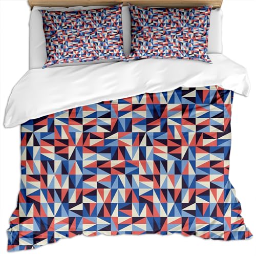 SVTUSR Bettwäsche 220X240 3D Moderne Mode Stil Abstrakte Kunst Blaue Geometrische Textur Druck Muster Microfaser Bettbezug Set Für Erwachsene, 3 Teilig Weiche Flauschige Bettbezüge Mit Reißverschlu SVTUSR Bettwäsche 220X240 3D Moderne Mode Stil Abstrakte Kunst Blaue Geometrische Textur Druck Muster Microfaser Bettbezug Set Für Erwachsene, 3 Teilig Weiche Flauschige Bettbezüge Mit Reißverschlu von SVTUSR