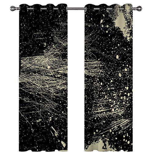 SVTUSR Gardinen Schlafzimmer Wohnzimmer Verdunkelungsvorhang 3D Abstrakte Schwarz-Weiß-Kunst Muster Blickdicht Vorhänge Kinderzimmer Thermovorhang Mit Ösen 200X214Cm 2Er Set Fensterdekoration SVTUSR Gardinen Schlafzimmer Wohnzimmer Verdunkelungsvorhang 3D Abstrakte Schwarz-Weiß-Kunst Muster Blickdicht Vorhänge Kinderzimmer Thermovorhang Mit Ösen 200X214Cm 2Er Set Fensterdekoration von SVTUSR